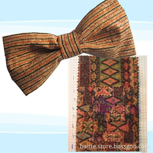 fashion trendy bowties handmade cork wood bow tie